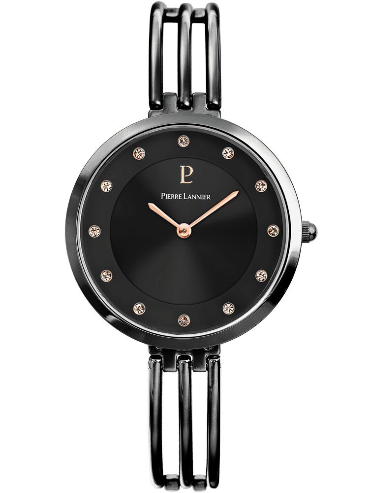 Montre femme en métal noir et cadran or C10554 Oozoo | Espace Mode