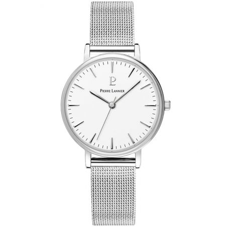 Montre femme Pierre Lannier acier bracelet milanais