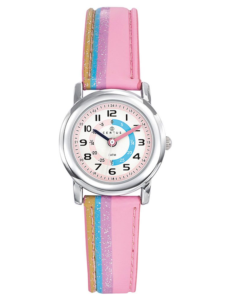 Montre enfant Certus Arc en ciel rose