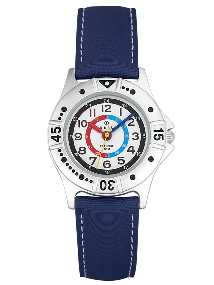 Montre bleue Certus Junior cadran pedagogique 647435 - 1001-montres.fr