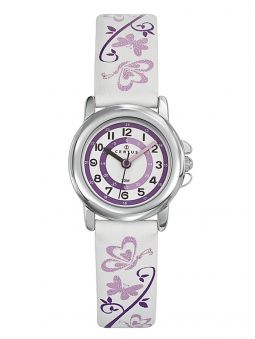 Très belle montre pour fille, mauve et blanche à paillettes, marque Certus 647547