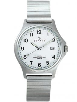 Montre homme Certus extensible fond blanc