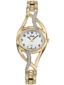 Montre femme Certus Joalia dorée jaune avec pierres