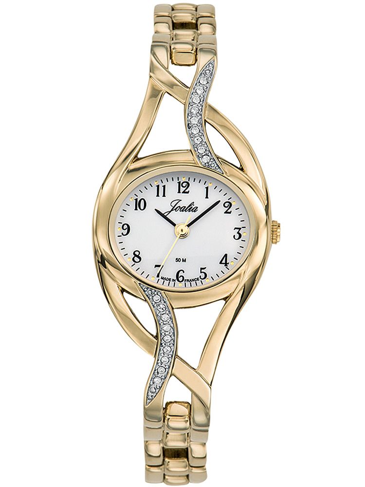 Montre femme Certus Joalia dorée jaune avec pierres