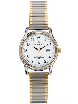 Montre Certus bicolore bracelet extensible