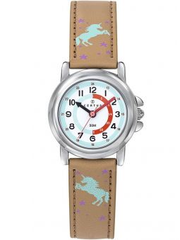Montre enfant Certus beige avec licorne