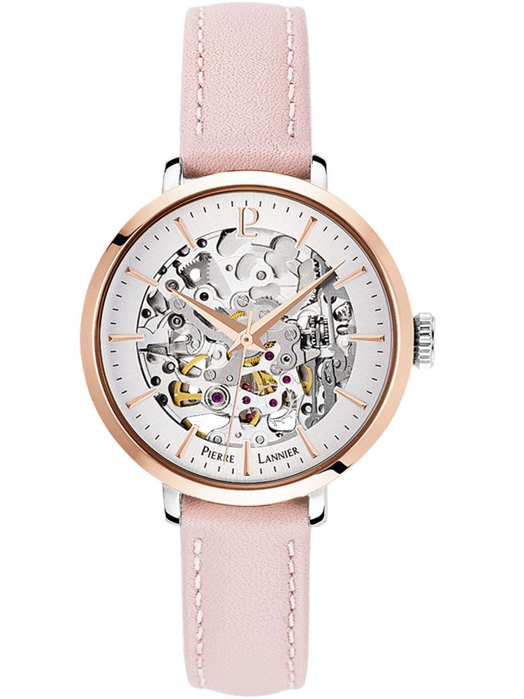 Montre femme Pierre Lannier automatique cuir rose