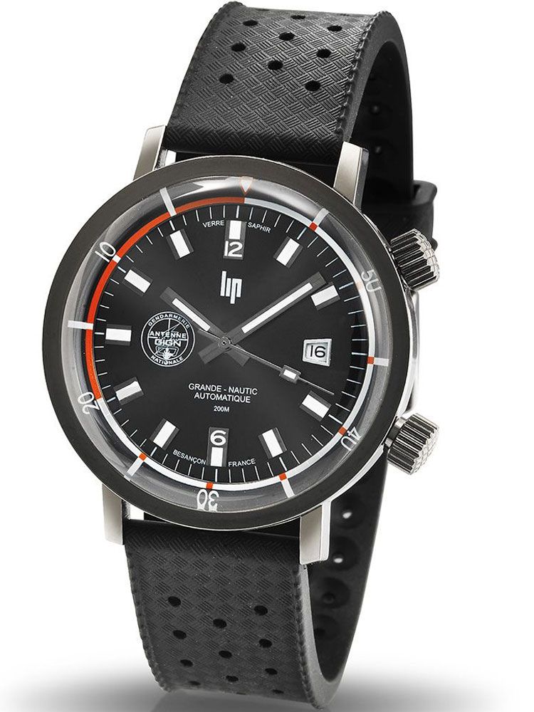 Montre homme LIP automatique Grande Nautic Ski GIGN Edition limitée