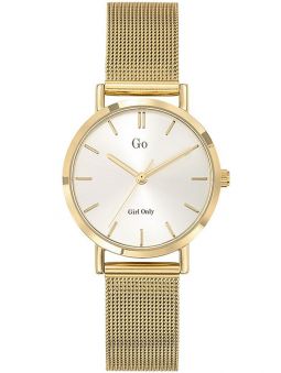 Montre femme Go bracelet milanais doré jaune