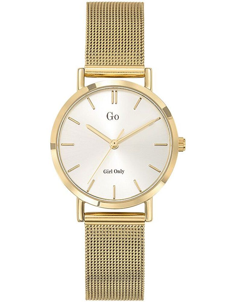 Montre femme Go bracelet milanais doré jaune
