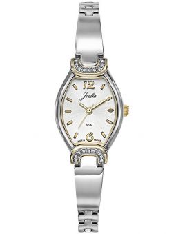 Montre femme Certus Joalia bicolore jaune fond gris 