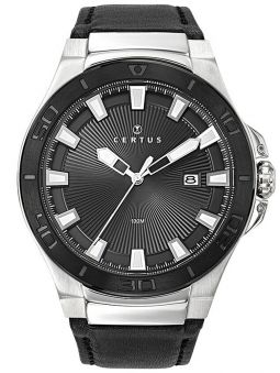 Montre homme Certus cuir noir