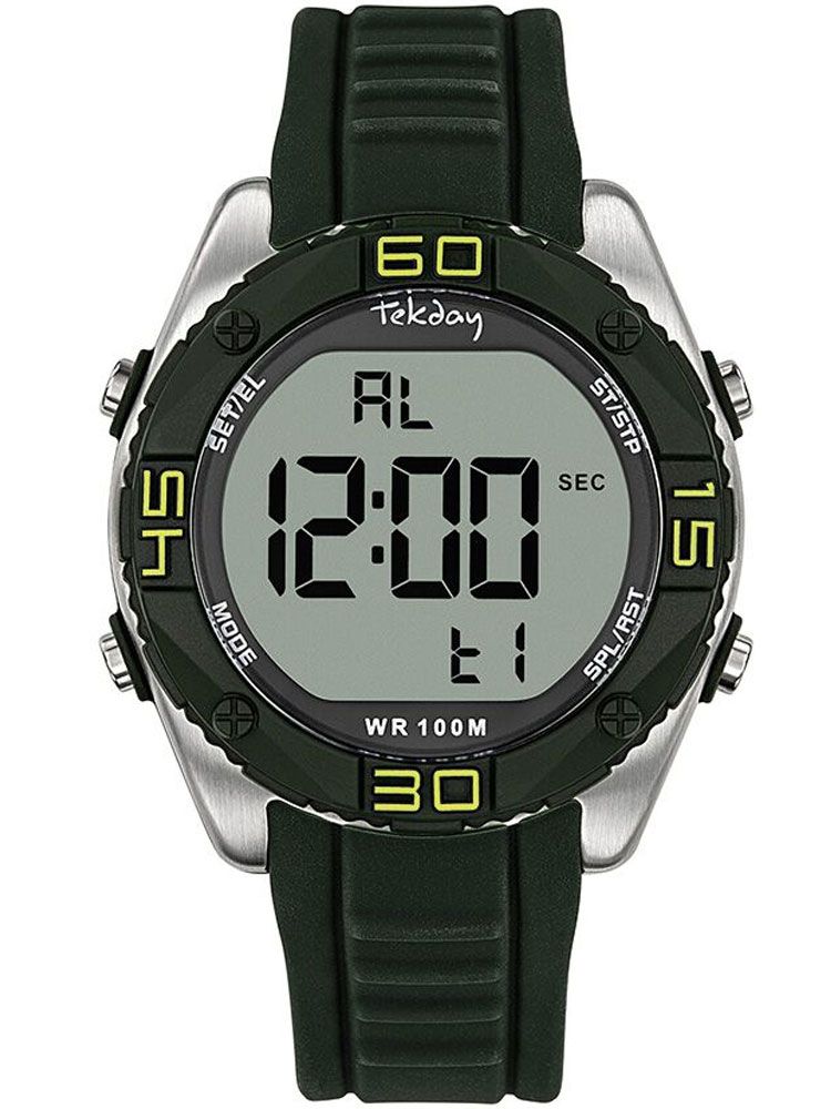 Montre Sport Verte Et Tekday Kaki Noire Homme UMqLSzpGV