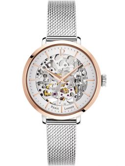 Montre femme Pierre Lannier automatique acier maille milanaise