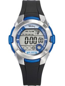 Montre enfant Tekday bleue et noire 653878
