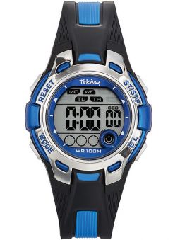 Montre enfant Tekday bleue et noire 653921