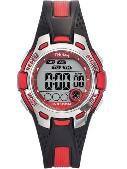 Montre enfant Tekday rouge et noire 653944