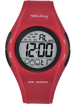 Montre homme Tekday sport rouge 655976