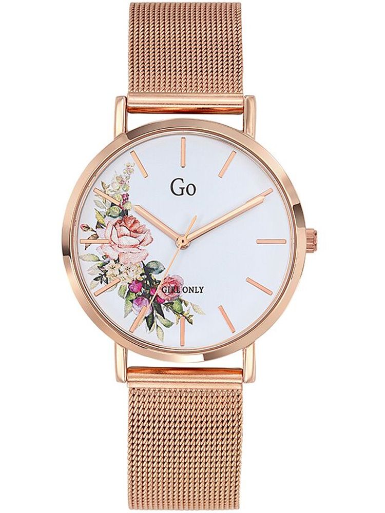 Montre femme cadran fleuri Outlet