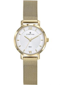 Montre femme Certus Joalia dorée bracelet milanais