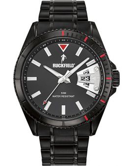 Montre homme Ruckfield bracelet acier noir
