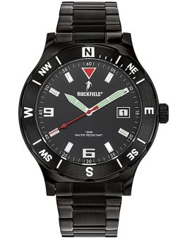 Montre homme Ruckfield bracelet acier noir