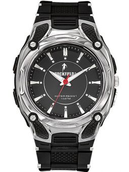 Montre homme Ruckfield bracelet noir articulé