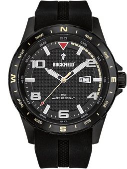 Montre homme Ruckfield bracelet silicone noir