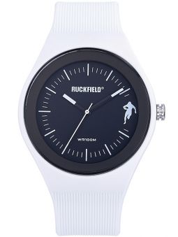 Montre homme Ruckfield acier silicone blanc