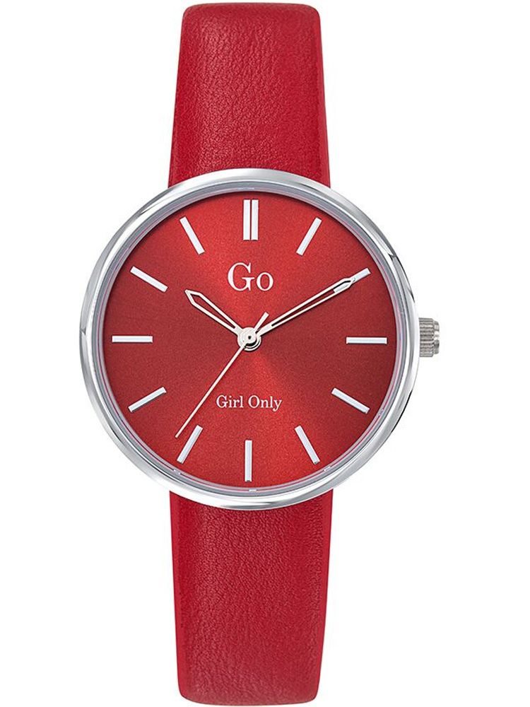 Montre femme Go ronde bracelet rouge 699315