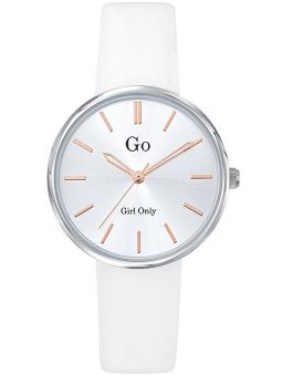 Montre femme Go ronde bracelet blanche 699313