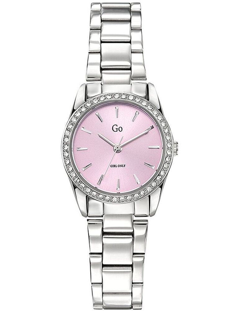 Montre femme Go bracelet tout métal fond rose 695310