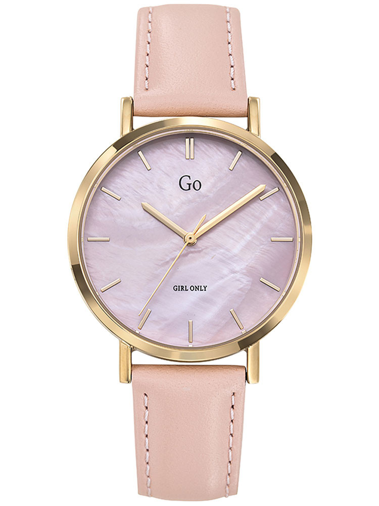 Montre Go Girl Only rose pâle cadran doré rose nacré 699335