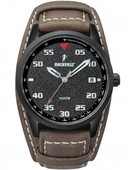 Montre homme Ruckfield cuir marron foncé 685105