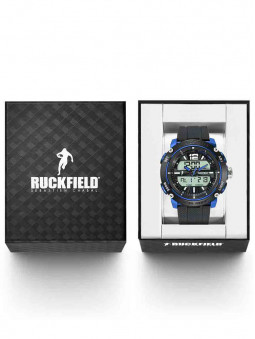 Ecrin pour montre Ruckfield, bleu noir, double affichage, 685089