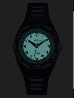 Montre enfant Tekday bleue cadran lumineux 653492