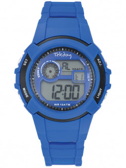 Montre digitale Tekday bleue 654690