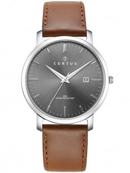 Montre Certus chic cuir brun 611043