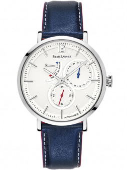 Montre automatique cuir bleu Pierre Lannier Evidence 327B106