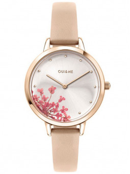 Montre oui and me fleurette cuir ME010188