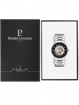 packaging ouvert, boîte pour proteger la montre homme automatique, de la marque Pierre Lannier, reference 317b131