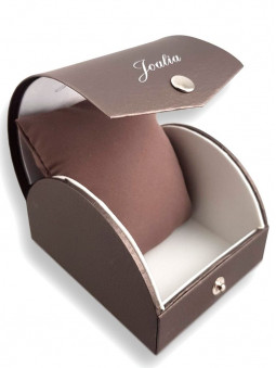 Écrin ouvert, packaging pour presenter et proteger la montre femme, marque Joalia, reference 634086
