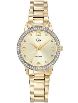 Montre GO Girl Only doré jaune avec pierres