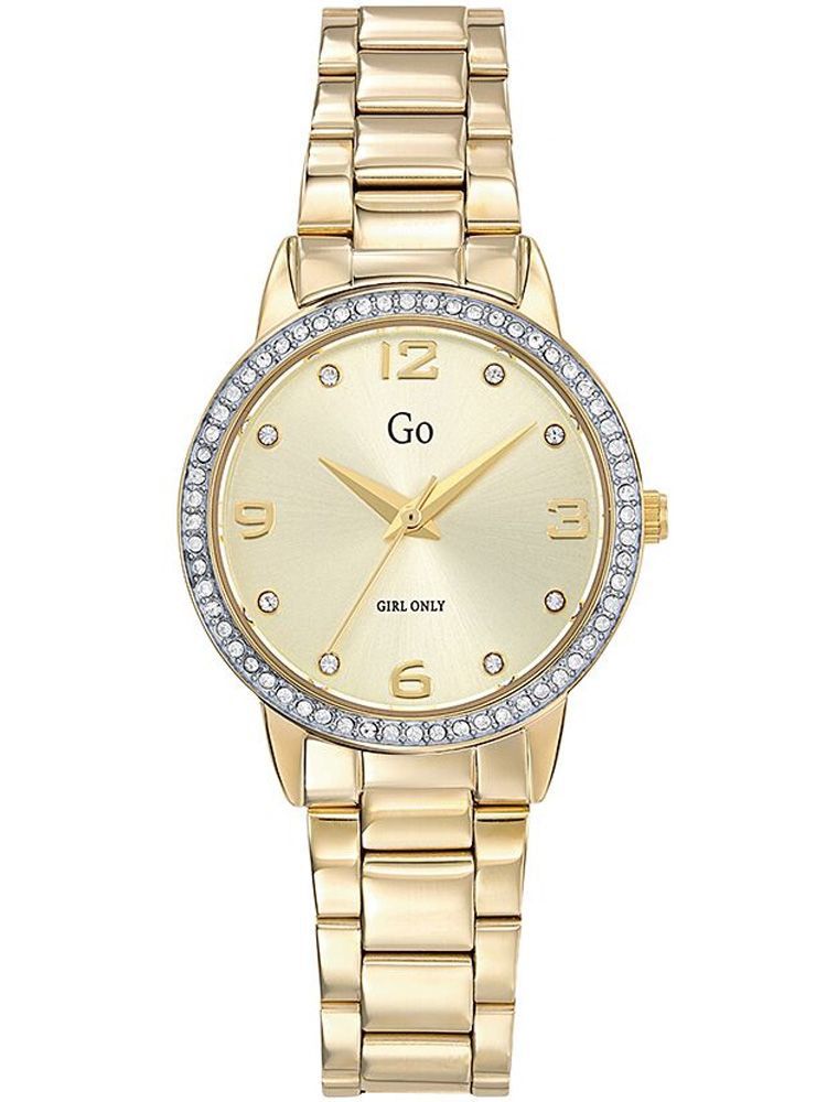 Montre GO Girl Only doré jaune avec pierres