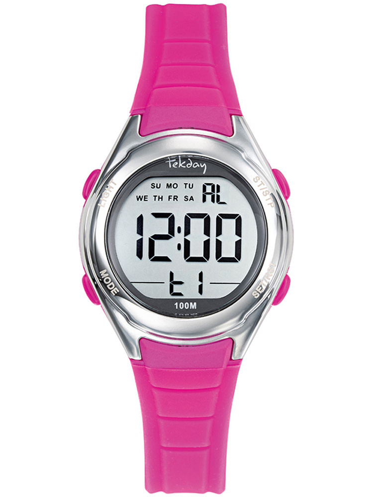 Montre digitale Tekday rose sport pour fille 654713 - 1001-montres.fr