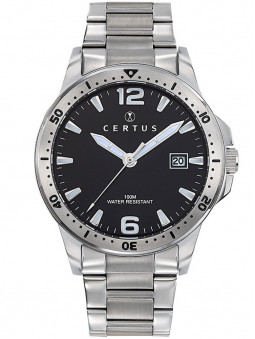 Montre Certus homme acier gris argent 616458