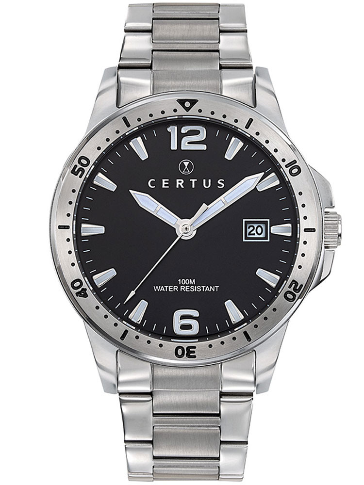 Montre Certus homme acier gris argent 616458