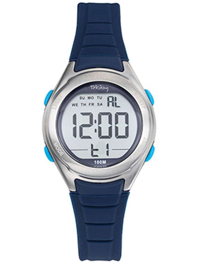 Montre digitale Tekday sport bleue 654714