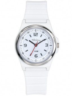 Montre sport Tekday femme bleue et blanche 654142 