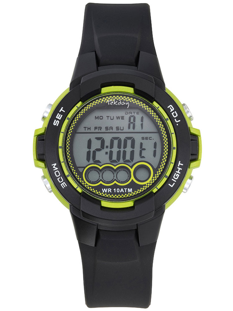 Tekday vous propose cette montre aux couleurs énergisantes, avec affichage digital, multifonction. Code article : 654729